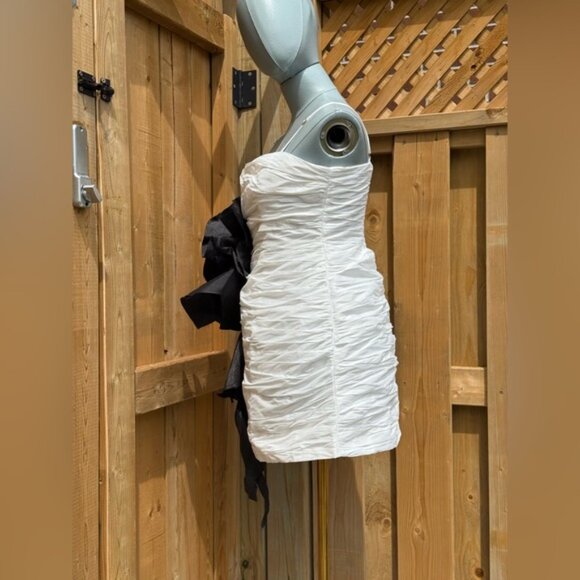 🆕 AJE 🧿 NWOT Potion Spiral Mini Dress, White / Black - Sz AU 10 US 6 - Picture 8 of 15